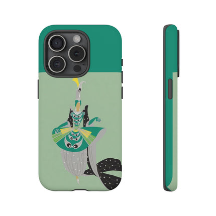 Peacock Dancer Phone Case – Opulent Glamour & Theatrical Elegance