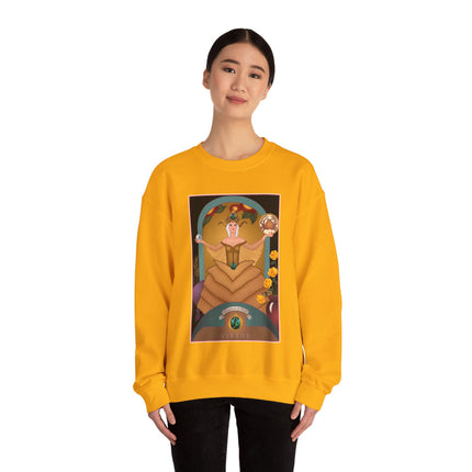 June & Pearl, Alexandrite (from the Gem Series) by Sofia Chiostri Heavy Blend™ Crewneck Sweatshirt