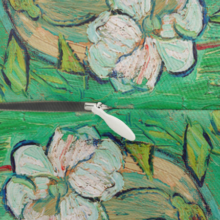 Roses by Vincent Van Gogh Spun Polyester Lumbar Pillow
