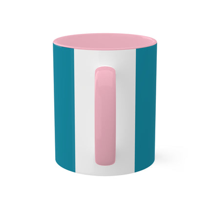 Looking Observant; The Appearance of a Kyoto Waitress of the Meiji Era by Tsukioka Yoshitoshi Colorful Mugs, 11oz