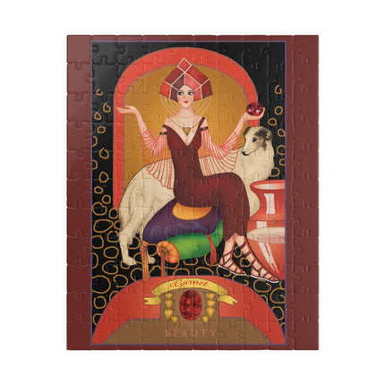 January & Garnet (from the Gem Series) by Sofia Chiostri Puzzle (110, 252, 500-piece)
