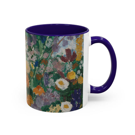 Flowers on the Mountain by August Babberger Colorful Mugs (11oz, 15oz)