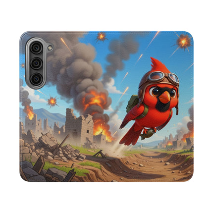 🐦✈️ The Cardinal Dive Bomber Flip Case – Bold Flight & Fearless Adventure