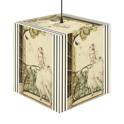 Sur talons rouges (On Red Heels) pl 02 by Gerda Wegener Light Cube Lamp