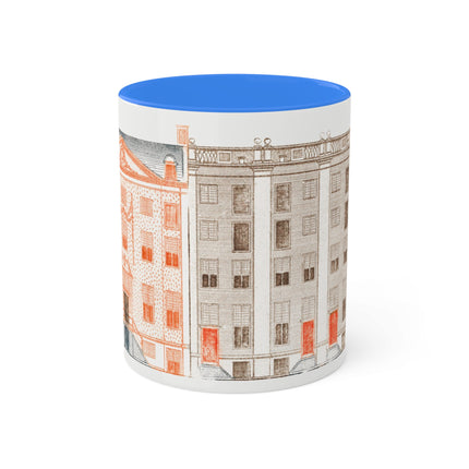 Amsterdam Canal Houses by Johan Teyler Colorful Mugs, 11oz