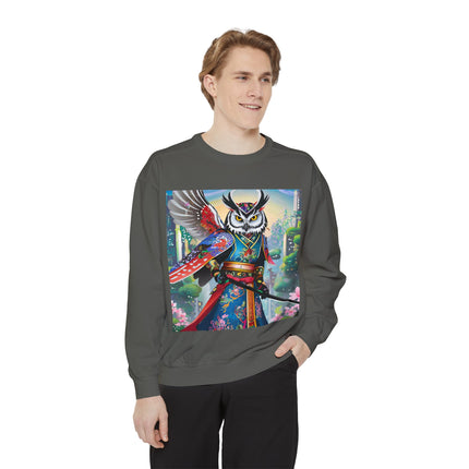 Cyberpunk Samurai Owl Sweatshirt