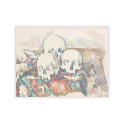 The Three Skulls by Paul Cézanne Kiss-Cut Stickers (4 Sizes)