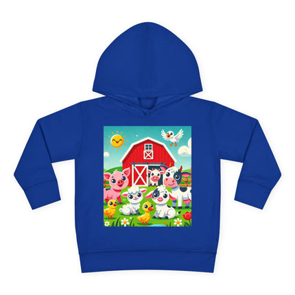Happy Barnyard Morning Toddler Pullover Fleece Hoodie