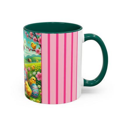 Geisha Kitten’s Easter Delight Colorful Mugs (11oz, 15oz)