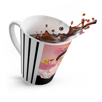 Pierrot & Fairies Dressed in Pink by Sofia Chiostri Latte Mug