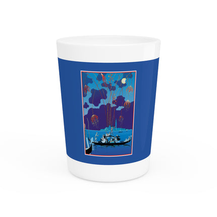 Fireworks in Venice by George Barbier Ceramic Shot Glass