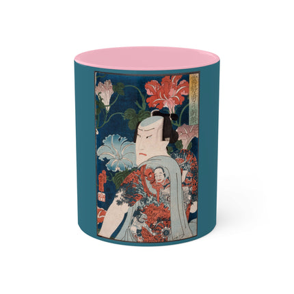 Modern Gallants with Morning Glories by Tsukioka Yoshitoshi Colorful Mugs, 11oz