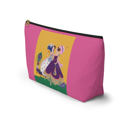 Peacock Ladies in the Garden Cosmetic Bag – Playful Elegance & Art Deco Charm
