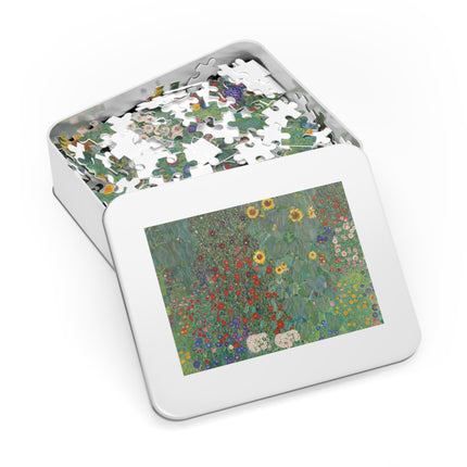 Farm Garden with Sunflowers by Gustav Klimt Puzzle (30, 110, 252, 500-Piece)