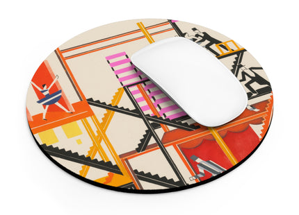Maquettes de Théatre 4 by Alexandra Exter Mouse Pad, Round and Rectangle