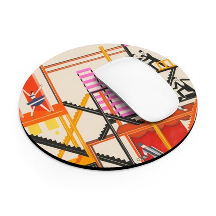 Maquettes de Théatre 4 by Alexandra Exter Mouse Pad, Round and Rectangle
