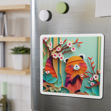 A Playful Red Panda Die-Cut Magnets (5 Sizes)