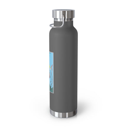 Exquisite Elegance by Umberto Brunelleschi Copper Vacuum Insulated Bottle, 22oz