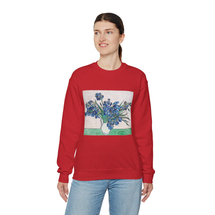 Irises by Vincent Van Gogh Heavy Blend™ Crewneck Sweatshirt