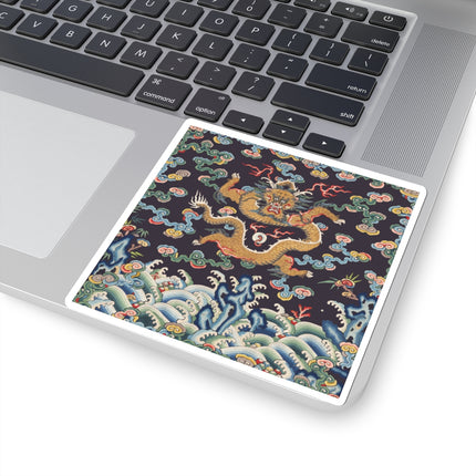 Rank Badge with Dragon with Deer Hooves Kiss-Cut Stickers (4 Sizes)
