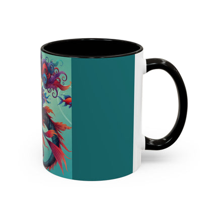 Mermaid & Sea Dragon Mug – Ocean Guardian & Mythic Beauty