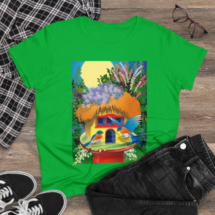 Birdhouse Haven Women's Midweight Cotton Tee