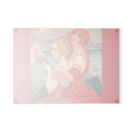 Sur la Route d'Anacapri by Gerda Wegener Glass Cutting Board