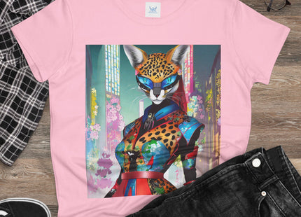 Cyber Cat Glamour Cotton Tee