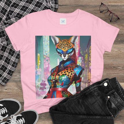 Cyber Cat Glamour Cotton Tee