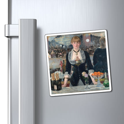 A Bar at the Folies-Bergère by Edouard Manet Magnets (3 Sizes)
