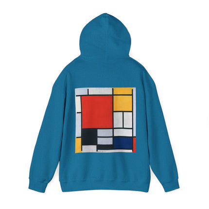 Composition with Red, Yellow, Blue, and Black by Piet Mondrian Heavy Blend™ Hooded Sweatshirt