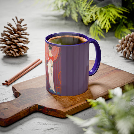 L’Entracte by Georges Lepape Colorful Mugs (11oz, 15oz)