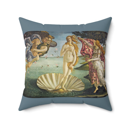 Birth of Venus by Sandro Botticelli Spun Polyester Square Pillow