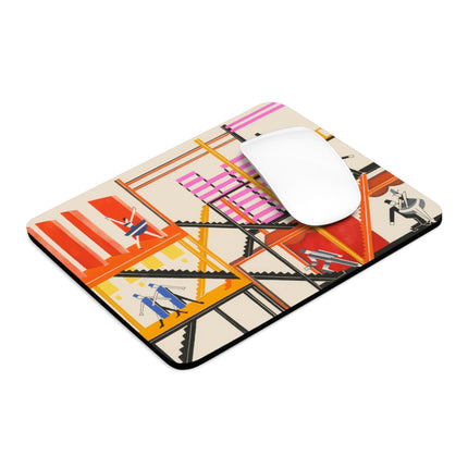 Maquettes de Théatre 4 by Alexandra Exter Mouse Pad, Round and Rectangle