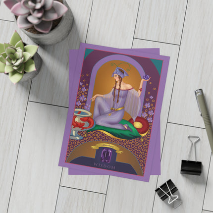 February & Amethyst (from the Gem Series) by Sofia Chiostri Postcards (envelopes included) - Bundles of 10, 30, 50 Pieces