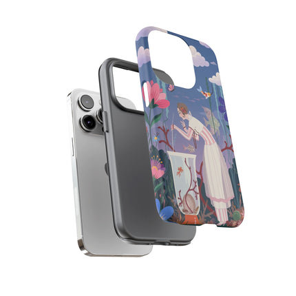 🐠🌸 The Enchanted Aquarium Garden Phone Case – Art Deco Underwater Fantasy