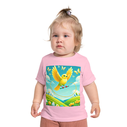 Canary Jumping Rope Baby T-Shirt – A Little Burst of Sunshine