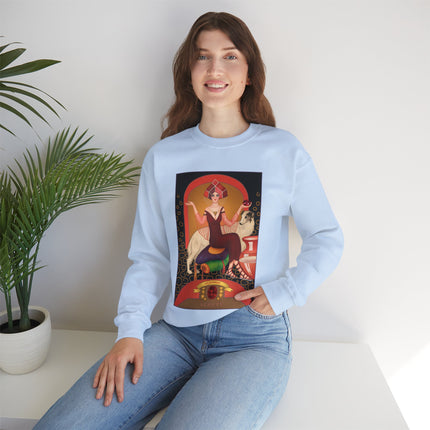 January & Garnet (from the Gem Series) by Sofia Chiostri Heavy Blend™ Crewneck Sweatshirt