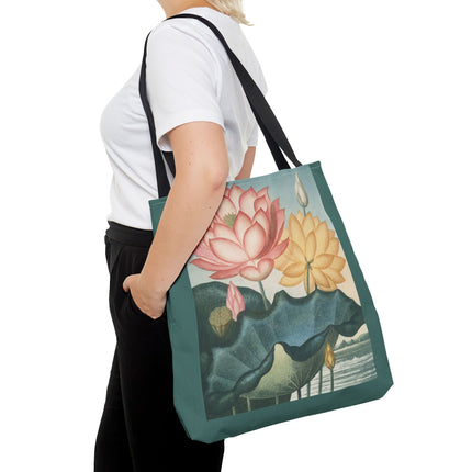 The Sacred Egyptian Lotus by Robert John Thornton Tote Bag (AOP)