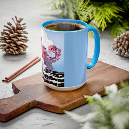 Goddess of the Swirling Sea Colorful Mugs (11oz, 15oz)