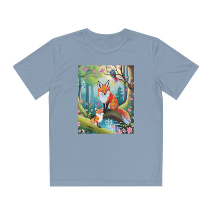 Mischievous Fox Youth Competitor Tee – Forest Fun & Whimsical Adventure
