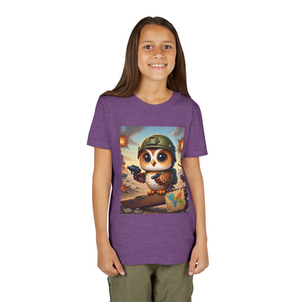 Owl on the Front Lines Youth Short Sleeve Tee