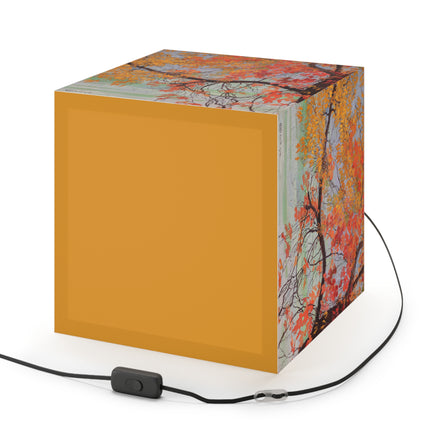 Autumn leaves by Edward Okuń Light Cube Lamp