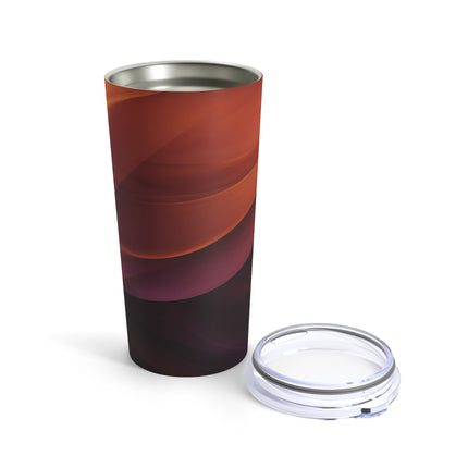 Wave Pattern with Intertwined Hues of Orange, Rose, Maroon, and Purple Tumbler 20oz
