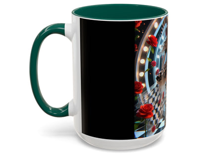 Halloween Witch Through the Mirror Colorful Mugs (11oz, 15oz)