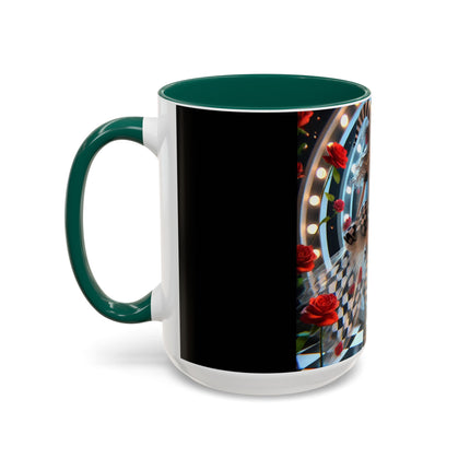 Halloween Witch Through the Mirror Colorful Mugs (11oz, 15oz)
