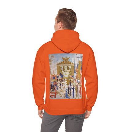 The Cathedrals of Wall Street by Florine Stettheimer Heavy Blend™ Hooded Sweatshirt