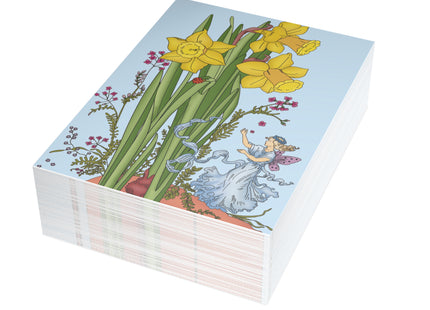 Daffodil Fairy Postcards (envelopes included) - Bundles of 10, 30, 50 Pieces