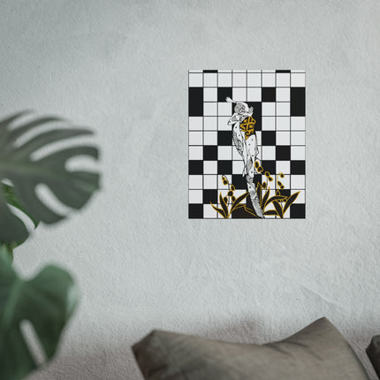 Woman and the Crossword Fine Art Posters