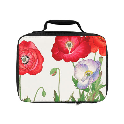 Poppies by Tanigami Kônan Lunch Bag – Bold Blooms & Japanese Woodblock Elegance
